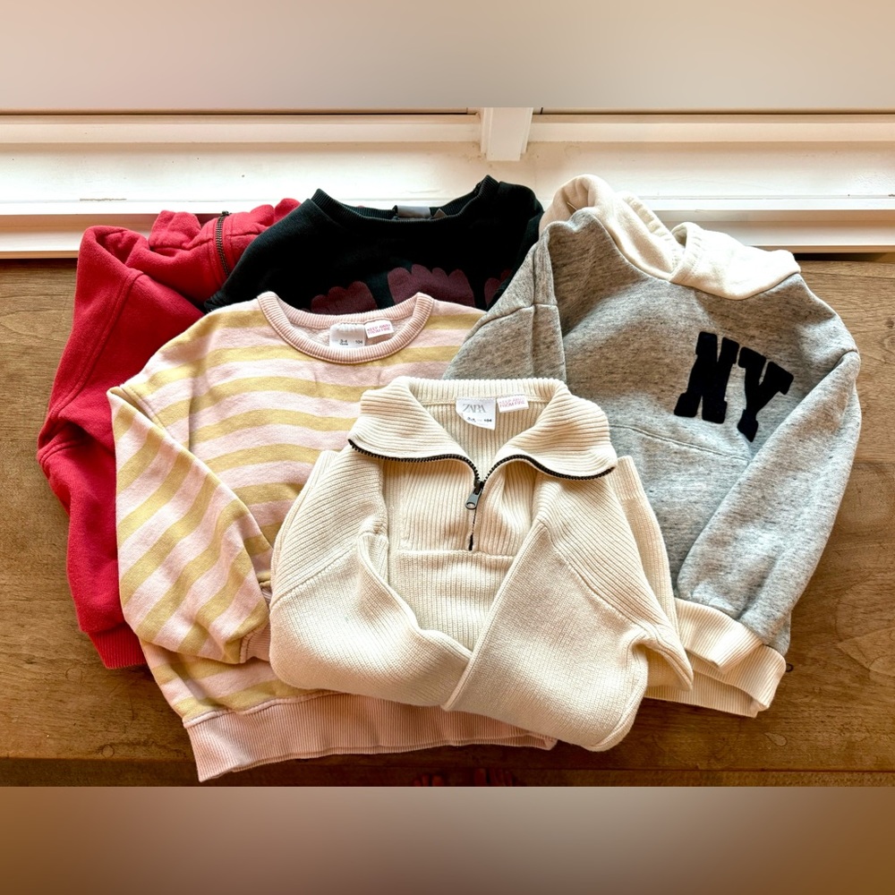 LOT Zara Kids Sweaters/Sweatshirts Size 3-4